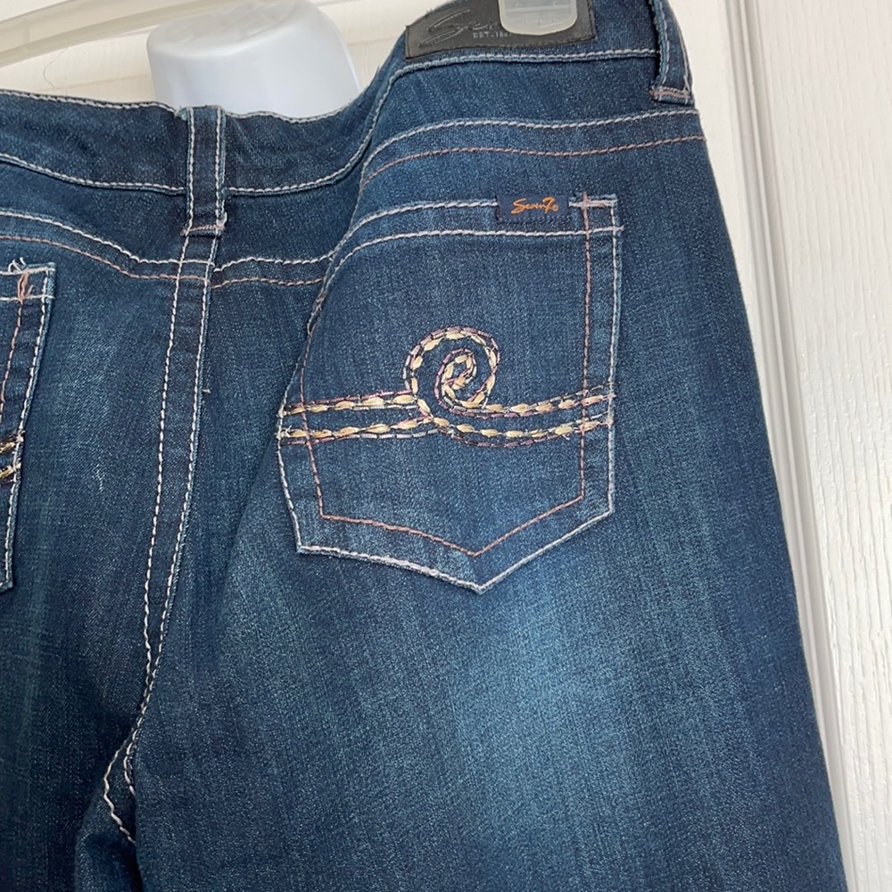 Plus Size Seven7 Boot Cut Denim Jeans Pants View 3